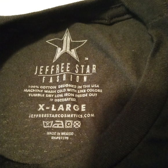 🆕 Jeffree Star Black Valentine's T-shirt with Logo, X-Large, NWOP - Picture 7 of 12